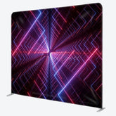 Aperturee - Aperturee Cyber Style Neon Lights Layering Fabric Party Backdrop